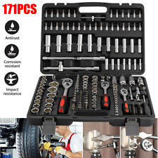 STAHL INDUSTRIE STECKSCHLÜSSEL-SATZ KNARRENKASTEN 171-teilig Set 1/2" 3/8" 1/4"