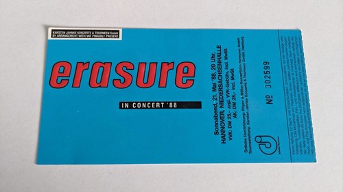 Erasure concert - erasure, in