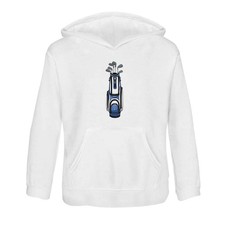 Kinder Hoodie / Kapuzenpullover "Golftasche gefüllt mit Schlägern" (KO048012)