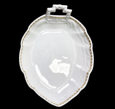 Blattschale Konfektschale  KPM Berlin Kurland  mit Goldornamenten ca. 24 cm