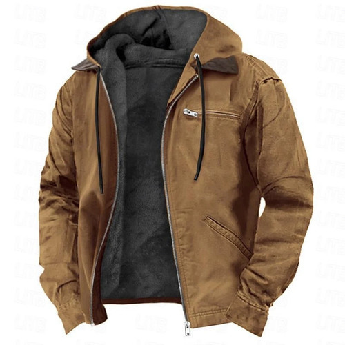 Herren winterjacke warm mit - warm,