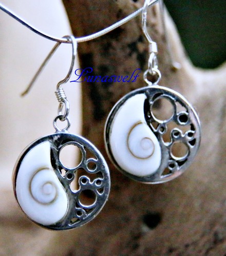 Yin yang ohrringe mit - ,