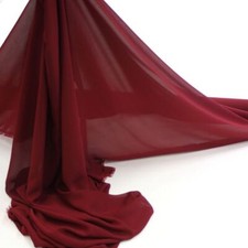 bordeaux rot Chiffon Stoff