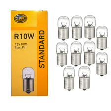10 Stück Hella 12V 10W R10W BA15s  Glühlampen Glühbirne Lampe Kugellampe H131w