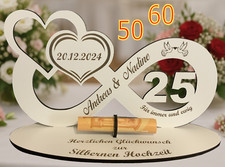 Geldgeschenk Silber Goldene Diamantene Hochzeit personalisiert Silberhochzeit
