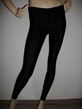 Leggings Glanzleggings Voltigierhosen Kinder schwarz Größen 104-176