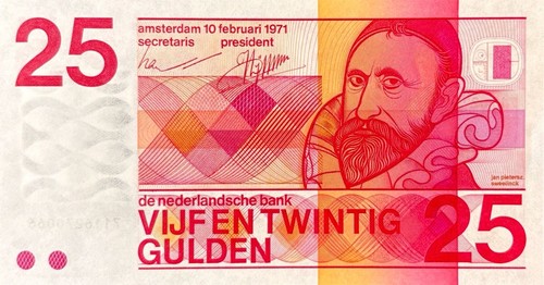 Netherlands gulden p 92a - 25, p-92a