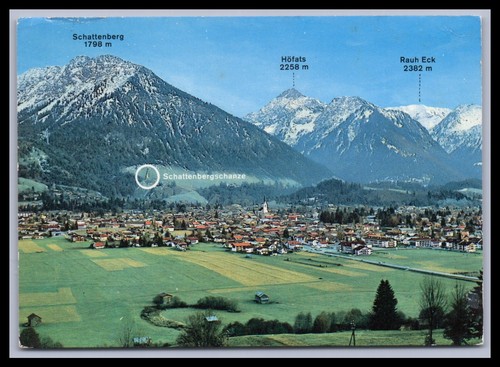 Ansichtskarte oberstdorf - ansichtskarte,