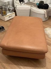 Koinor Leder Hocker Sattelbraun