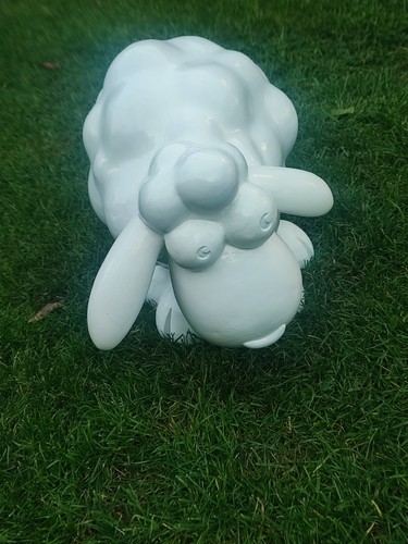 Schaf deko figur weiß - figur, 46x34cm