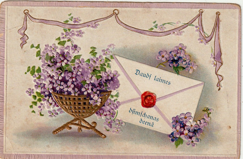 1913 blumen korb - 1913, und