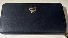 MCM ZIP Wallet Geldbörse Blau NEU 