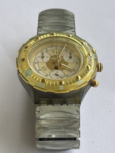 Swatch aqua chrono golden - swatch,