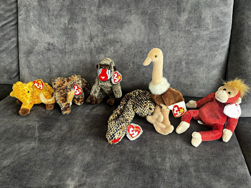 Beanie babies stofftier set - babies, stofftier-set