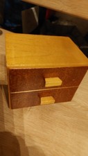 Schmuckkommode Schatulle zwei Schubkästen Holz