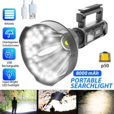 Super Hell XHP50 LED Handscheinwerfer Camping Suchscheinwerfer Taschenlampe USB