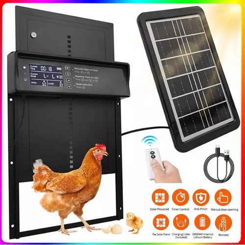 Aluminum solar hühnerklappe - solar,
