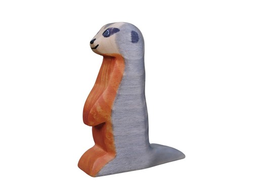 Holzfigur erdmännchen - holzfigur,
