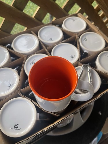 Ceramic tassen innen orange - innen,