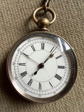 Antike Taschenuhr Schlüsselaufzug - Centre Second´s Chronograph - 55 mm ca. 1890