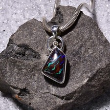 Boulder Opal Anhänger, 925er