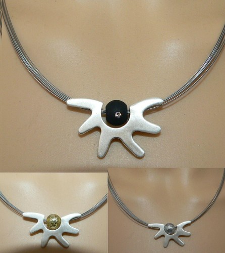 Collier reihiger edelstahl - 7,