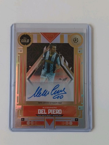 Topps ucc gold del piero - piero, auto