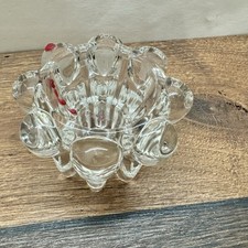 Massiver Glas Kerzenhalter