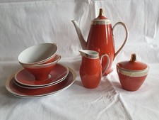 Lichte DDR 70er Vintage Kaffee-/Tee-Set Service für 2 Personen "Fine China"