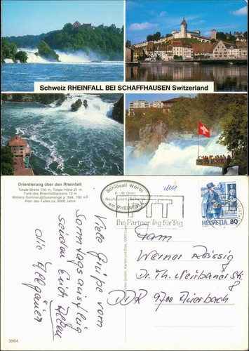Ansichtskarte schaffhausen - ansichtskarte,