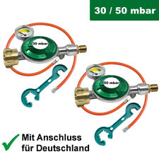 Gasregler Druckminderer 50mbar Druckregler 30mbar Manometer Schlauch Gas-Grill
