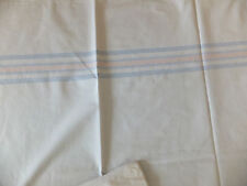 BETTWÄSCHE BETTLACKEN WEIß MIT STREIFEN BLAU-ROSA 150X220 CM