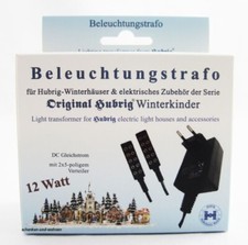 Trafo 230V/12W mit 2 x 5 poligem Verteiler für Hubrig Winterhäuser