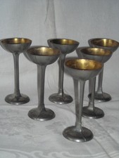 Jugendstil SCHNAPSKELCHE Zinn