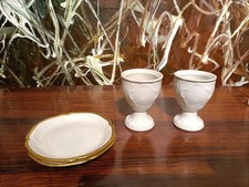 ROSENTHAL Germany SANSSOUCI,  2 edle Eierbecher mit Ablageschälchen