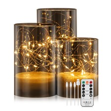 3x Flammenlose Dimmbar LED