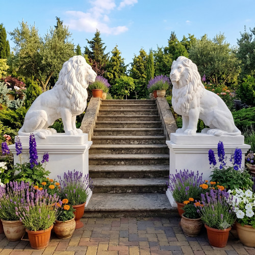 Gartenfigur löwe mit - 🔶gartenfigur,