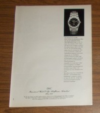 Seltene Werbung vintage IWC International Watch Company INGENIEUR SL #2 1985