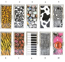 Mini Zigaretten Etui Zigarettenbox verschiedene Muster Metall 4 Zigaretten  Box