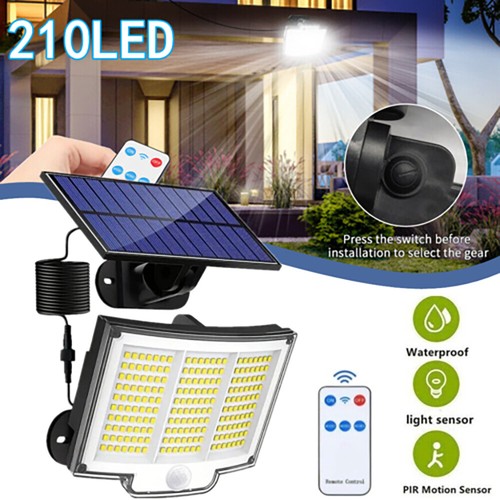 210 led solarleuchte mit - solarleuchte,