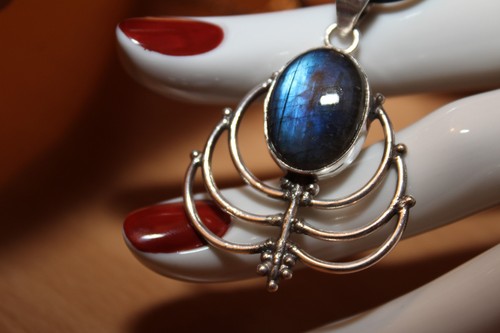 Blauer feuer labradorit oval - blauer, feuer-labradorit