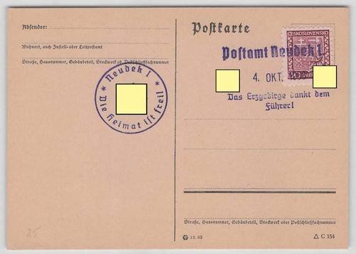 Sudetenland postkarte mit - postkarte,