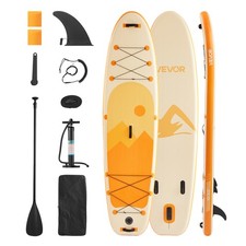 VEVOR Aufblasbares Stand Up Paddle Board 3,05 m Sup Surfboard mit Paddelzubehör