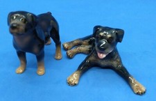  Rottweiler Dog Figure 2 pc