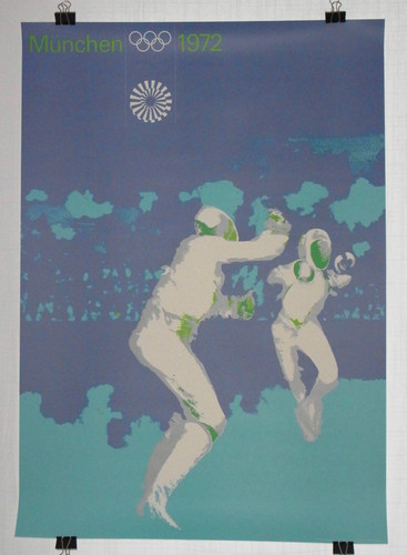 Poster plakat fechten - -,