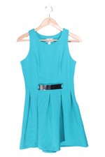 LIPSY Cocktailkleid Damen Blau Gr. 38 Elegant A-Linie Festlich Schleife Ärmellos