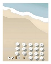 Strand Luftaufnahme Wandkunst