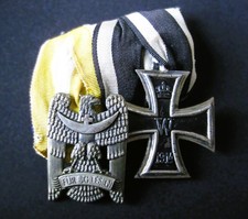2-Ordenspange Eisernes Kreuz 2. Klasse mit Schlesischer Adler (Meybauer).