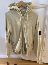 Stone Island Hoodie 100 % Baumwolle – Größe S – Beige / Sand – Certilogo 