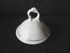 Kaffeekannen Deckel    mit Goldverzierung   Porzellan  (h)